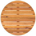 Garten-Beistelltisch Rund Ø70x75 cm Massivholz Akazie