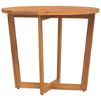 Garten-Esstisch Rund Ø90x75 cm Massivholz Akazie