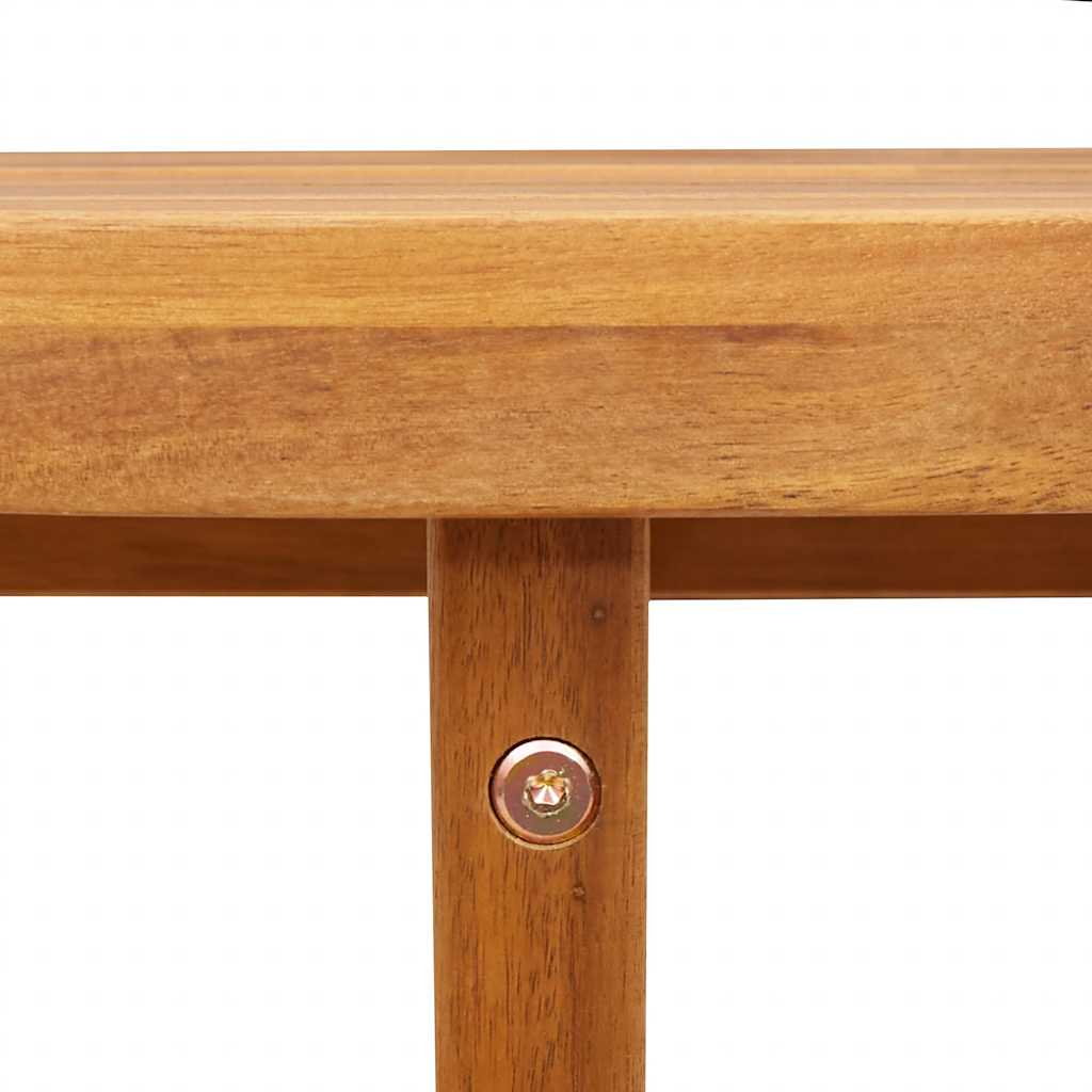 Garten-Esstisch Oval 150x90x75 cm Massivholz Akazie