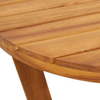 Garten-Esstisch Oval 200x90x75 cm Massivholz Akazie