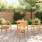 Gartenstühle 4 Stk. 50x53x80 cm Massivholz Akazie