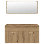 5-tlg. Badmöbel-Set Artisan-Eiche Holzwerkstoff