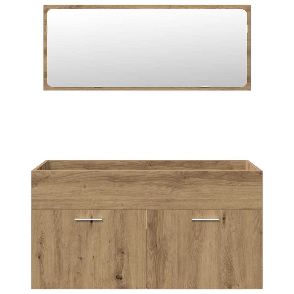5-tlg. Badmöbel-Set Artisan-Eiche Holzwerkstoff