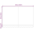 Markisenersatzstoff Creme 3,5 x 2 m Polyester