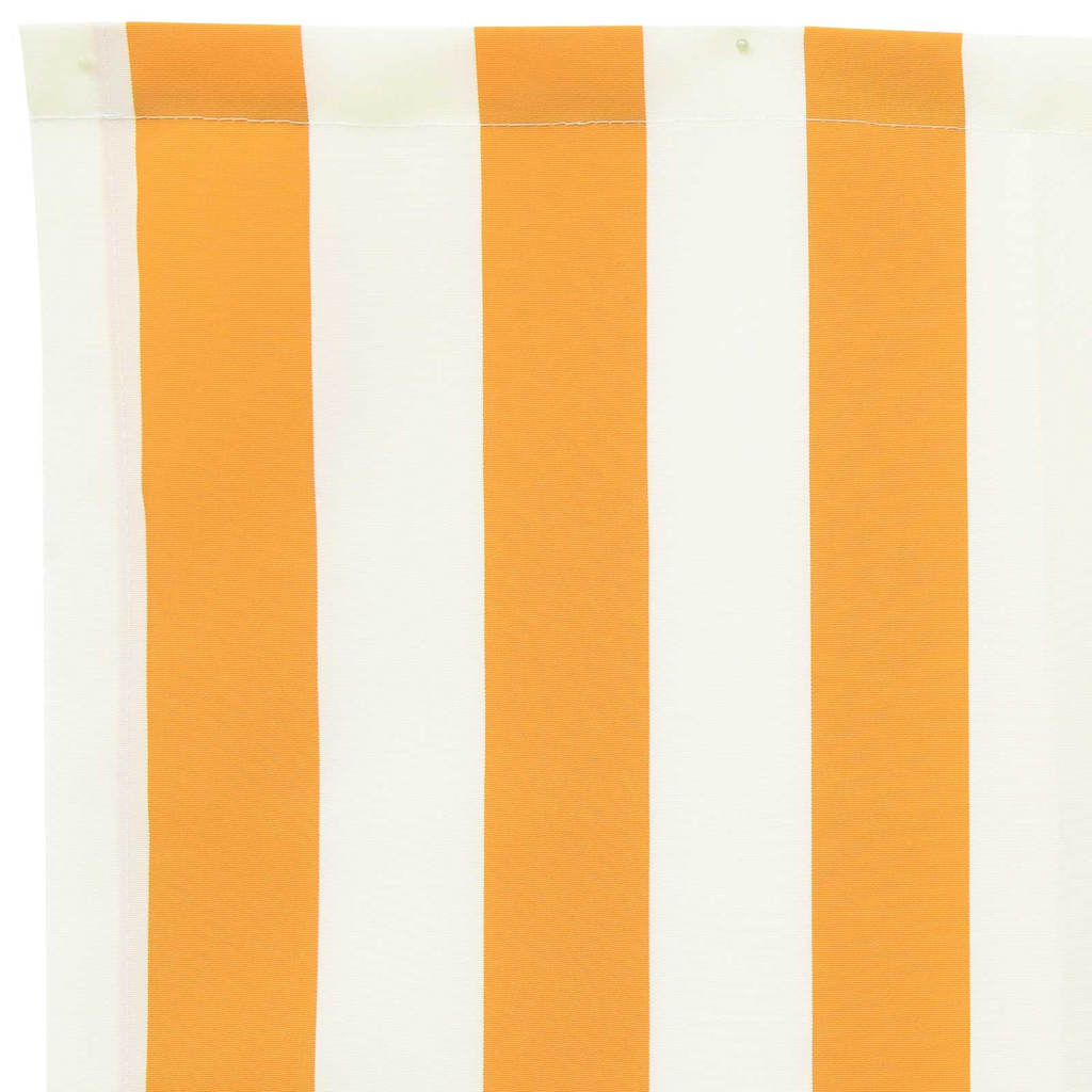 Markisenersatzstoff Gelb und Weiß 4 x 2 m Polyester
