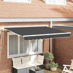 Markisenersatzstoff Anthrazit 3,5 x 2 m Polyester
