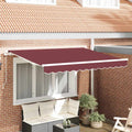 Markisenersatzstoff Bordeauxrot 3,5 x 2 m Polyester