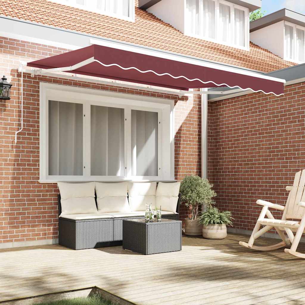 Markisenersatzstoff Bordeauxrot 3,5 x 2 m Polyester