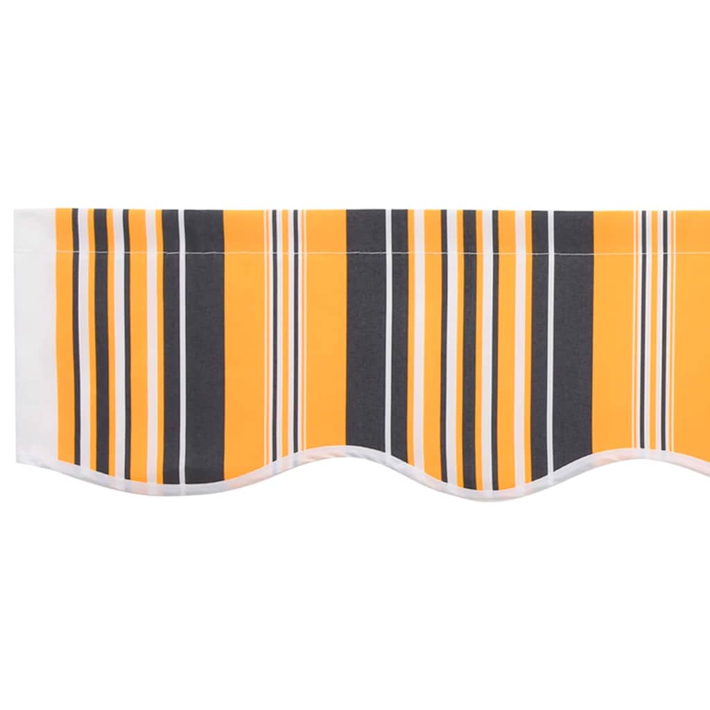 Markisenersatzstoff Orange und Schwarz 3,5 x 2 m Polyester
