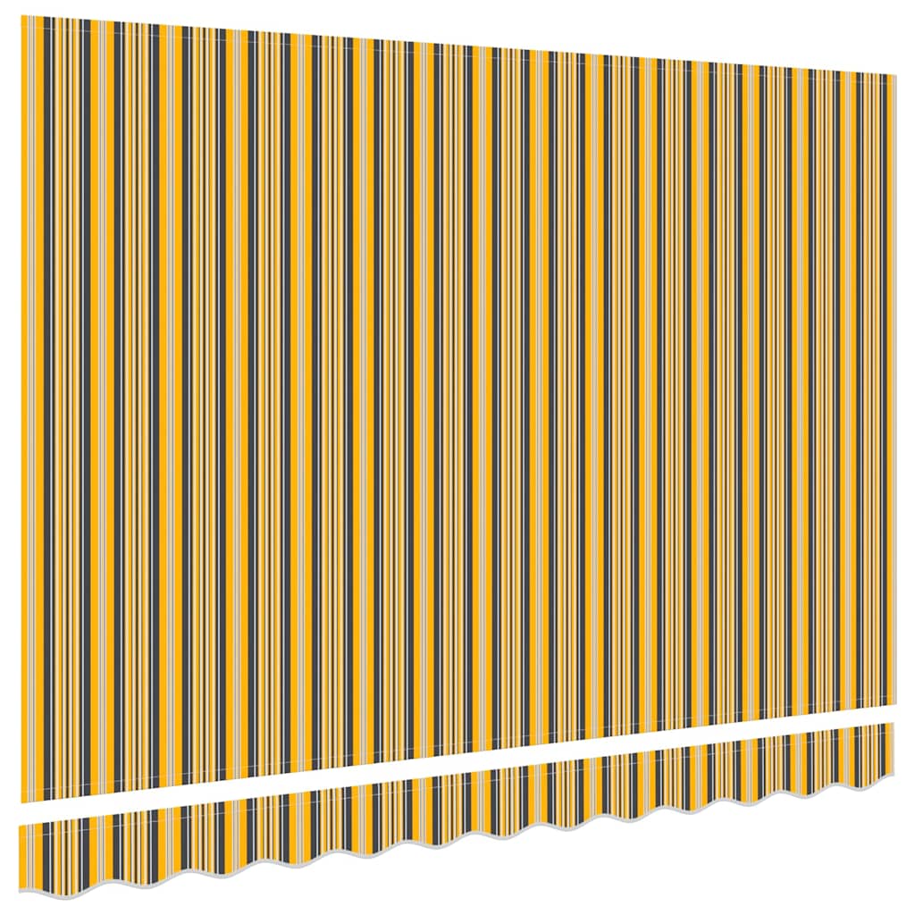 Markisenersatzstoff Orange und Schwarz 3,5 x 2 m Polyester
