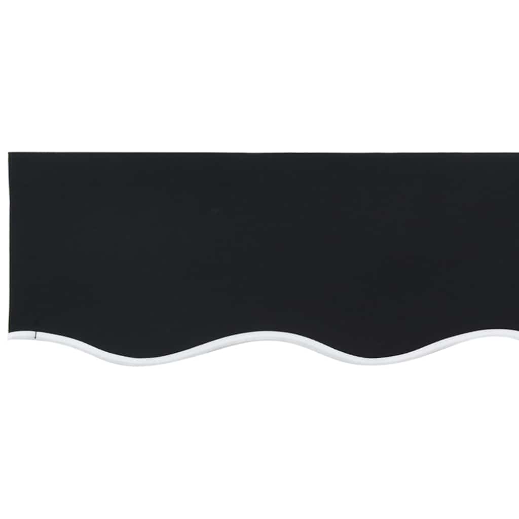 Markisenersatzstoff Schwarz 3 x 2,5 m Polyester