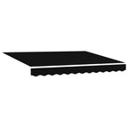 Markisenersatzstoff Schwarz 3 x 2,5 m Polyester