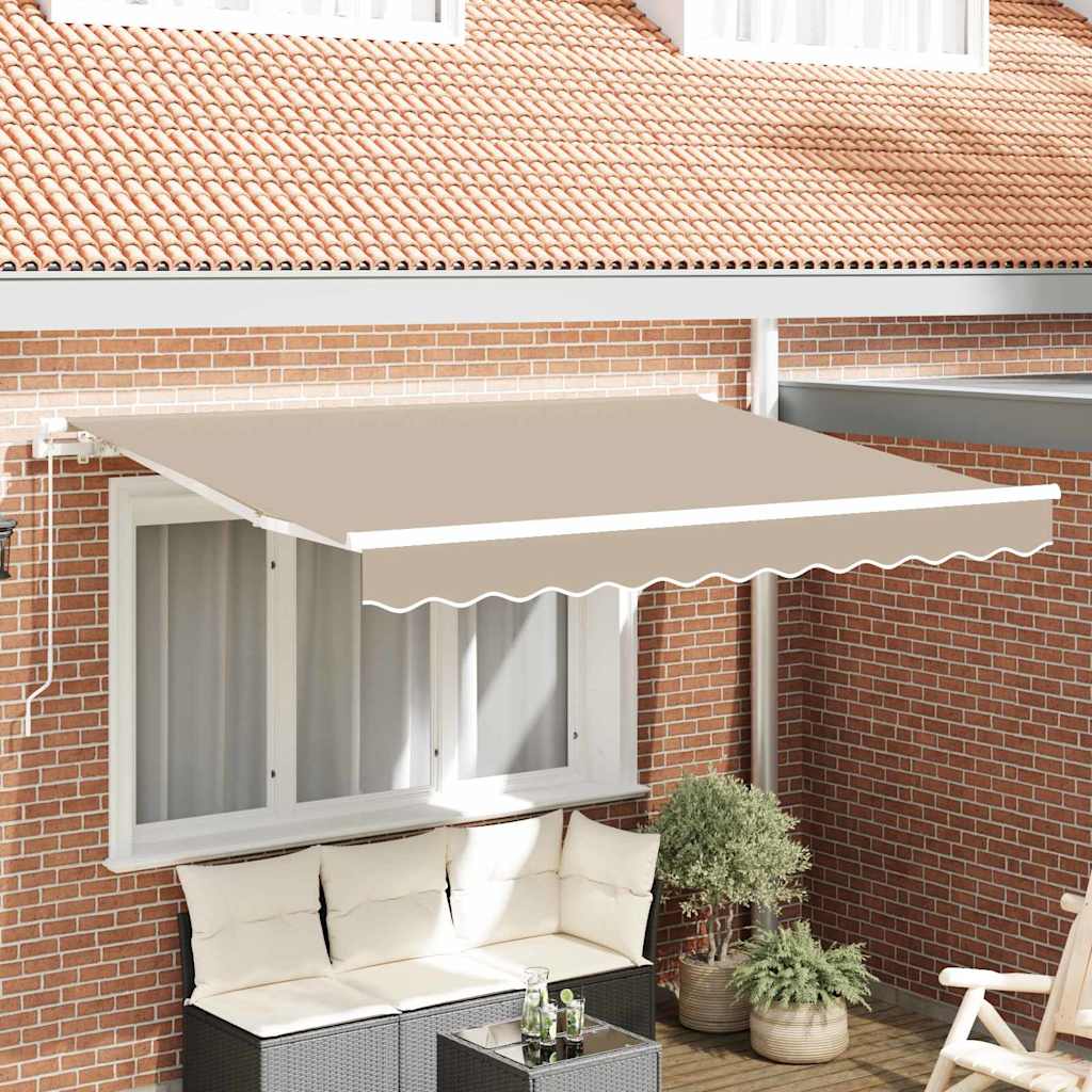 Markisenersatzstoff Beige 3,5 x 2,5 m Polyester