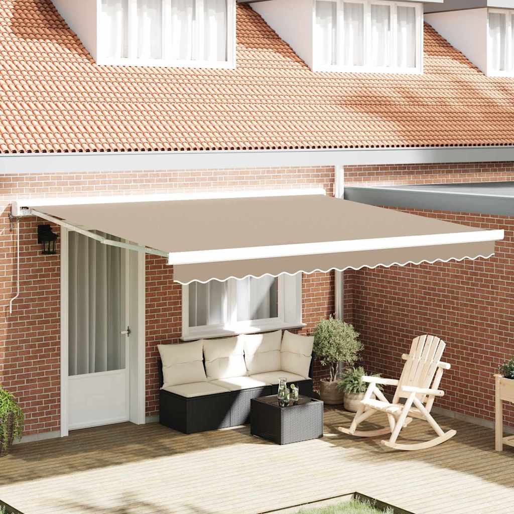 Markisenersatzstoff Beige 4 x 3 m Polyester