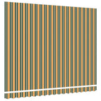 Markisenersatzstoff Grün und Gelb 4 x 3 m Polyester
