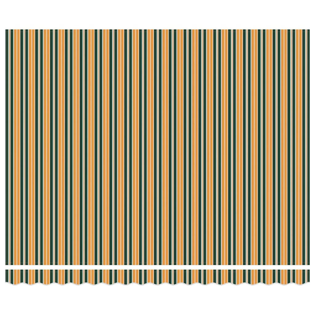 Markisenersatzstoff Grün und Gelb 4 x 3 m Polyester