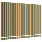 Markisenersatzstoff Grün und Gelb 4,5 x 3,5 m Polyester