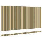 Markisenersatzstoff Grün und Gelb 6 x 3,5 m Polyester