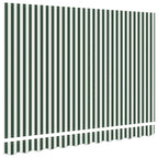 Markisenersatzstoff Grün und Weiß 3,5 x 2,5 m Polyester