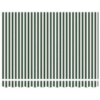 Markisenersatzstoff Grün und Weiß 3,5 x 2,5 m Polyester