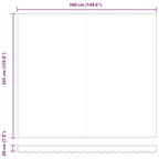 Markisenersatzstoff Grün und Weiß 4 × 3,5 m Polyester