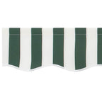 Markisenersatzstoff Grün und Weiß 430 x 345 cm Polyester