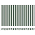 Markisenersatzstoff Grün und Weiß 5 x 3 m Polyester