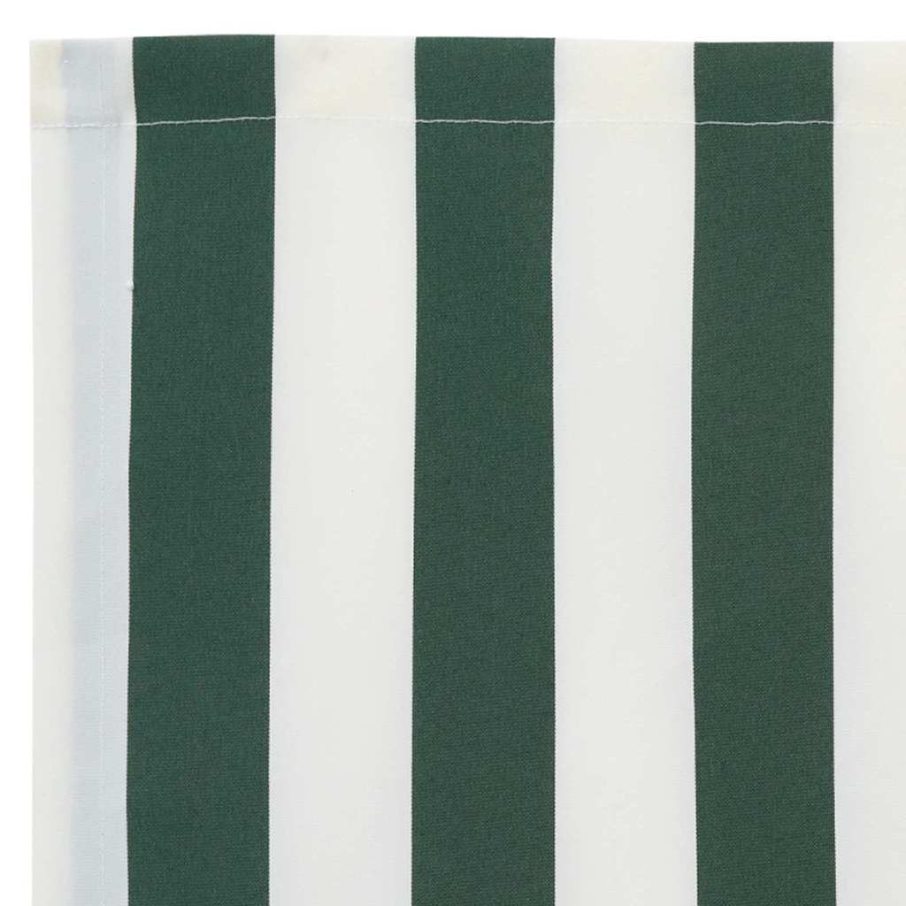 Markisenersatzstoff Grün und Weiß 5 x 3,5 m Polyester