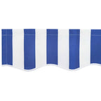 Markisenschürzen-Ersatz Blau und Weiß 2,5 m Polyester