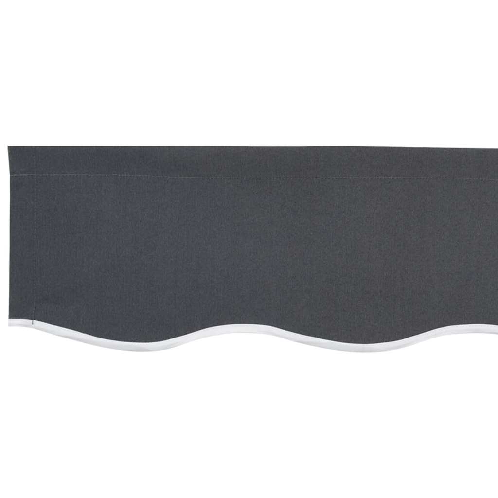 Markisenschürzen-Ersatz Anthrazitgestreift 2,5 m Polyester