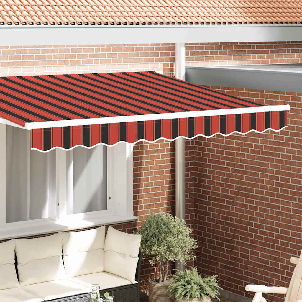 Markisenschürzen-Ersatz Orange / Schwarz / Gelb 2,5 m Polyester