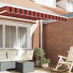 Markisenschürzen-Ersatz Orange / Schwarz / Gelb 2,5 m Polyester