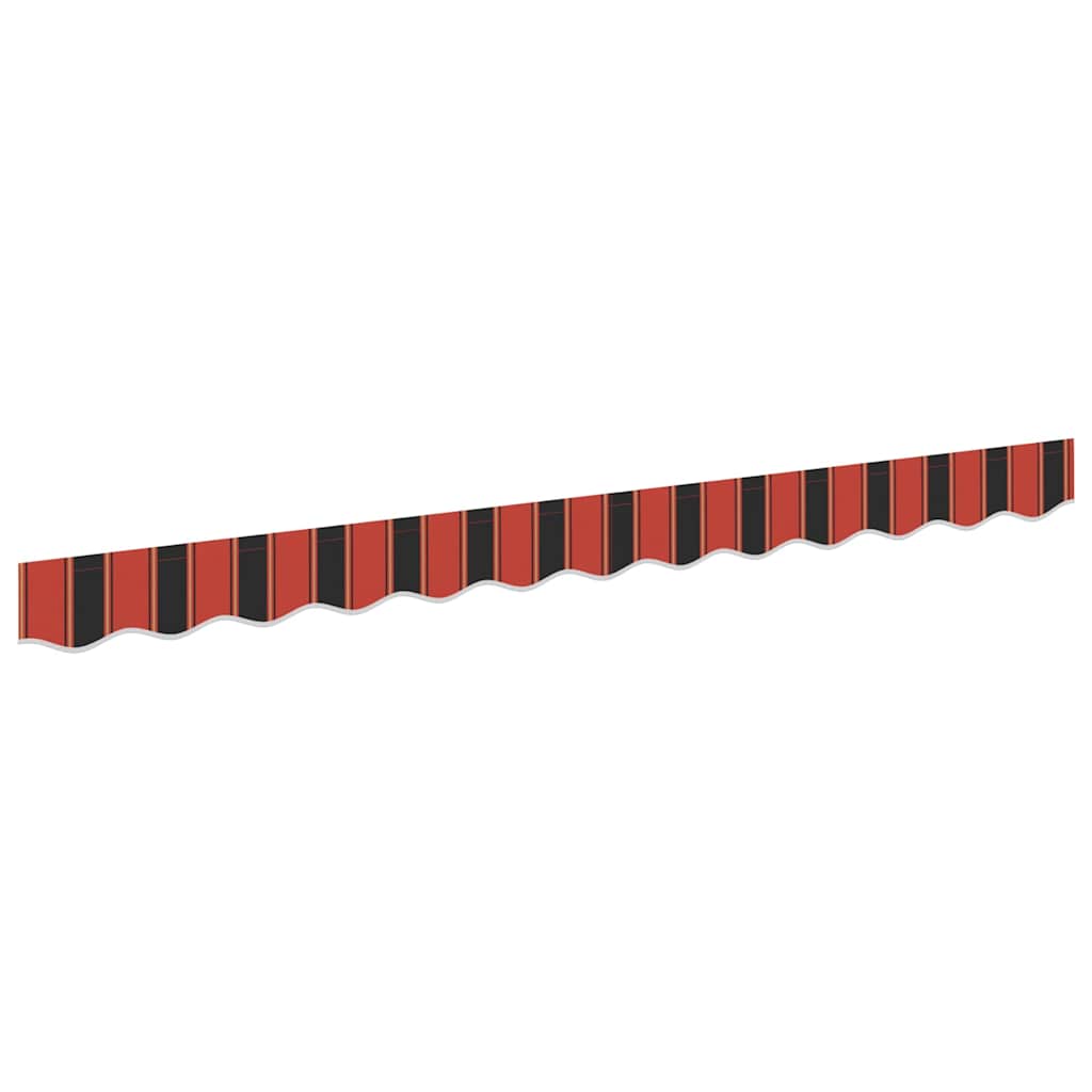 Markisenschürzen-Ersatz Orange / Schwarz / Gelb 2,5 m Polyester
