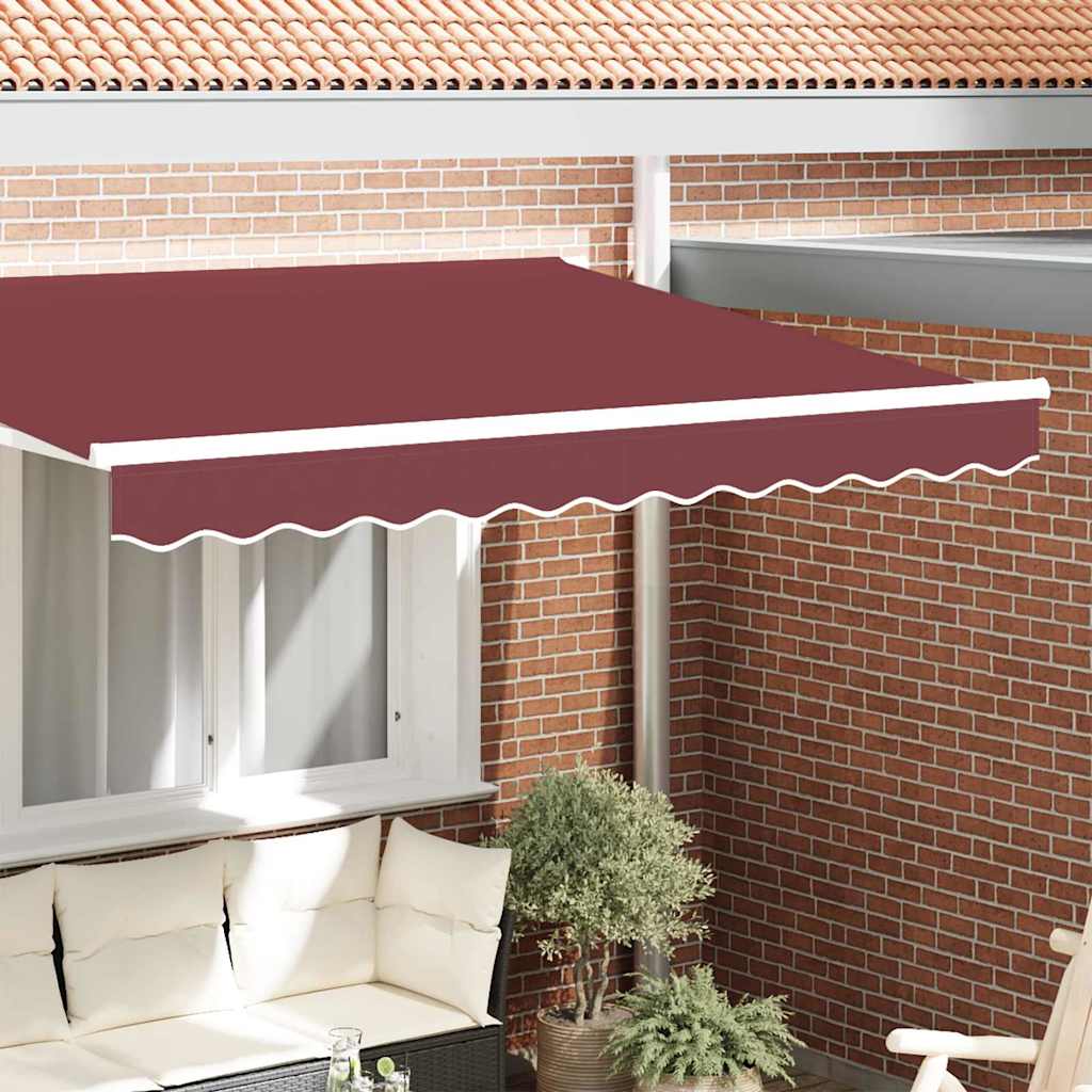 Markisenschürzen-Ersatz Burgunderstreifen 2,5 m Polyester