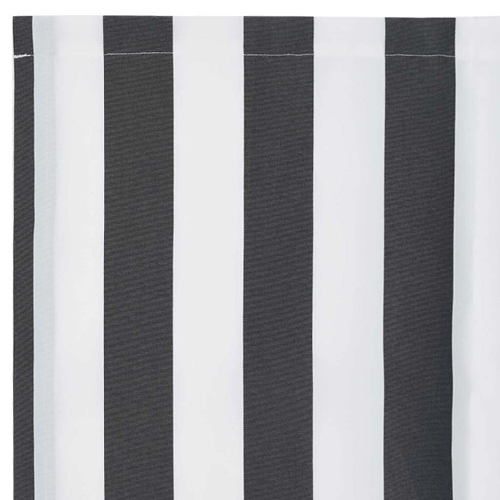 Markisenschürzen-Ersatz Anthrazit und Weiß 2,5 m Polyester