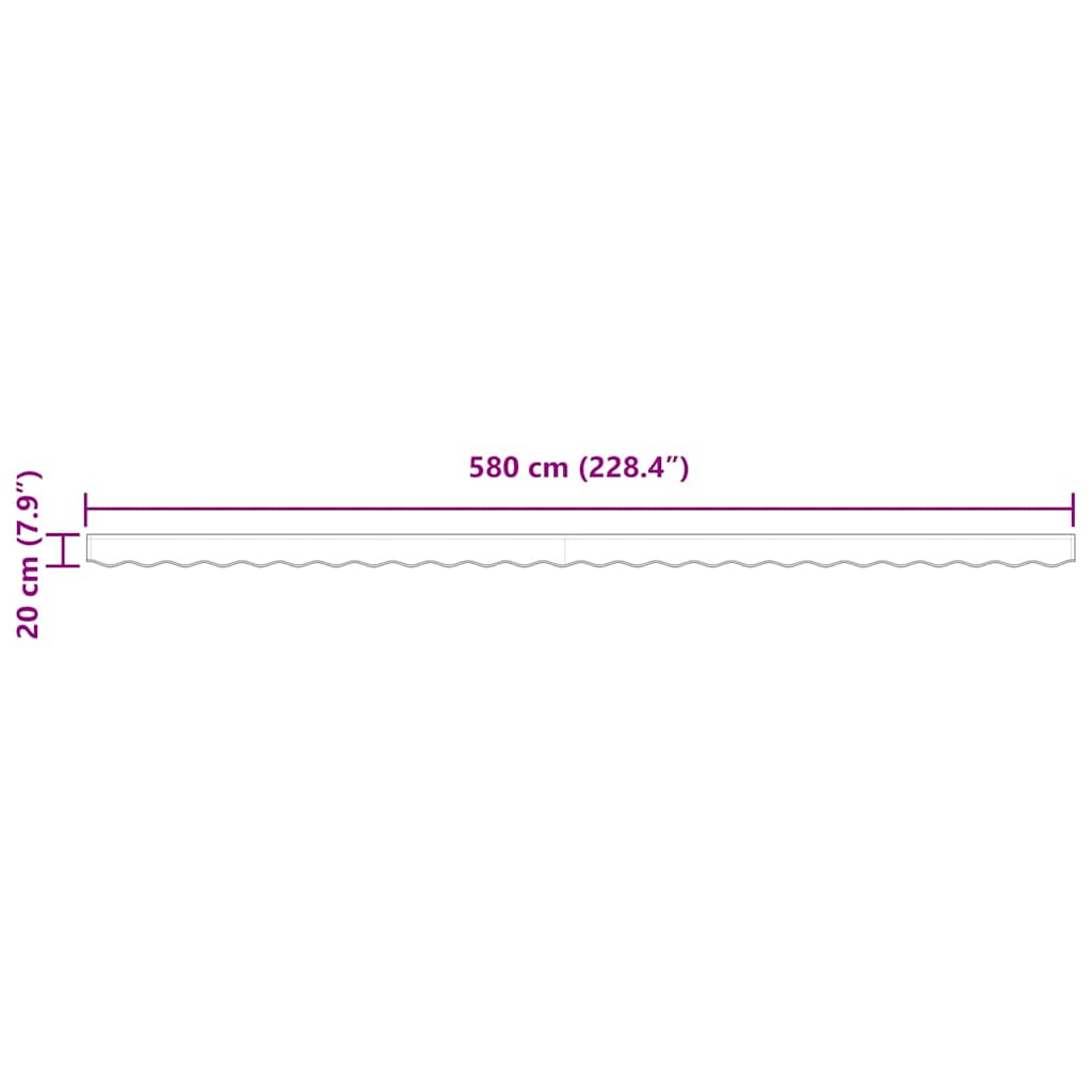 Markisenschürzen-Ersatz Beige 6 m Polyester