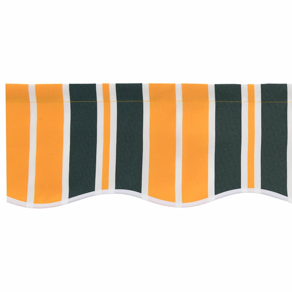 Markisenschürzen-Ersatz Grün und Gelb 2,5 m Polyester