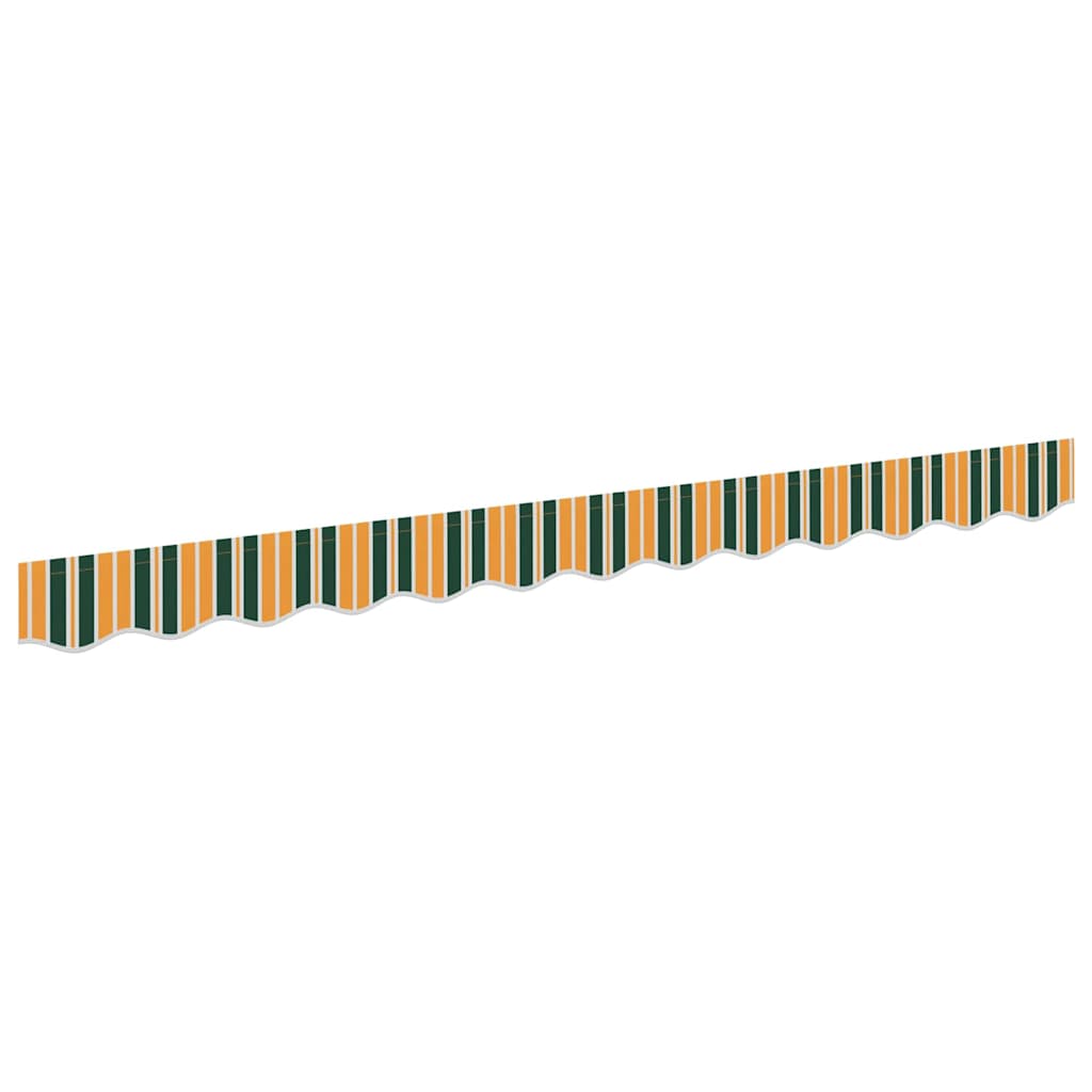 Markisenschürzen-Ersatz Grün und Gelb 3,5 m Polyester