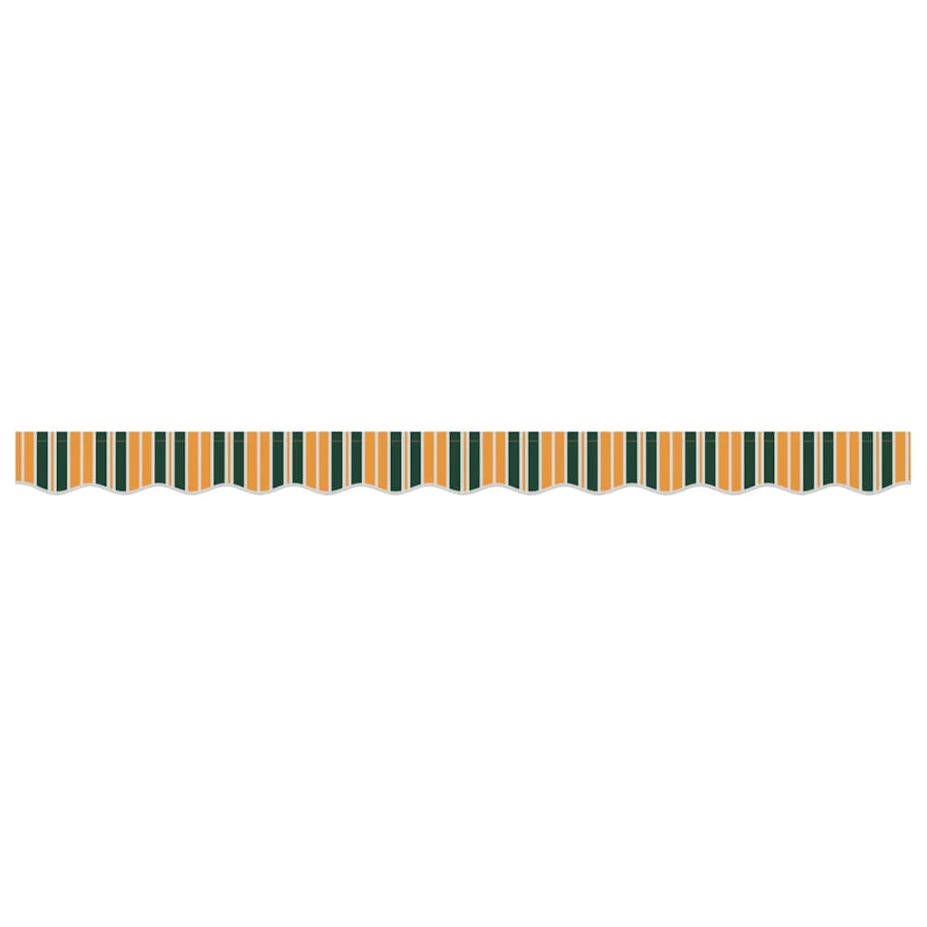 Markisenschürzen-Ersatz Grün und Gelb 3,5 m Polyester