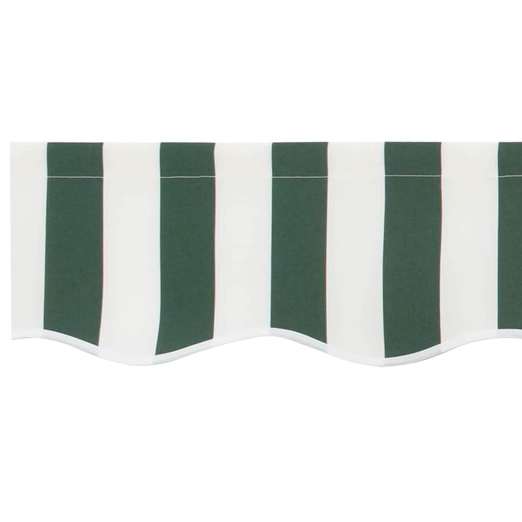 Markisenschürzen-Ersatz Grün und Weiß 2,5 m Polyester