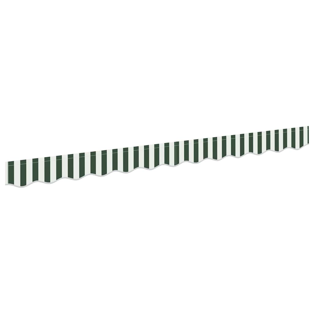 Markisenschürzen-Ersatz Grün und Weiß 3 m Polyester