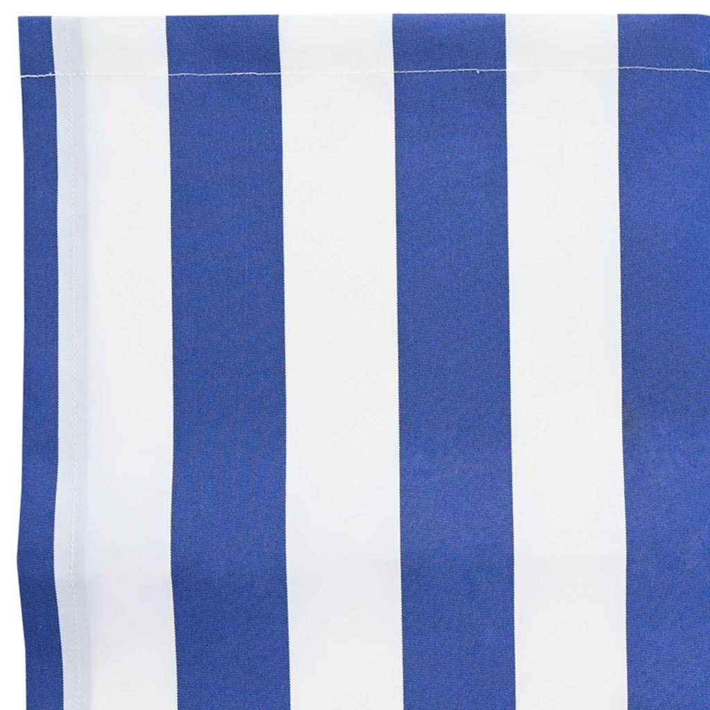 Markisenersatzstoff Blau und Weiß 1000 x 160 cm Polyester