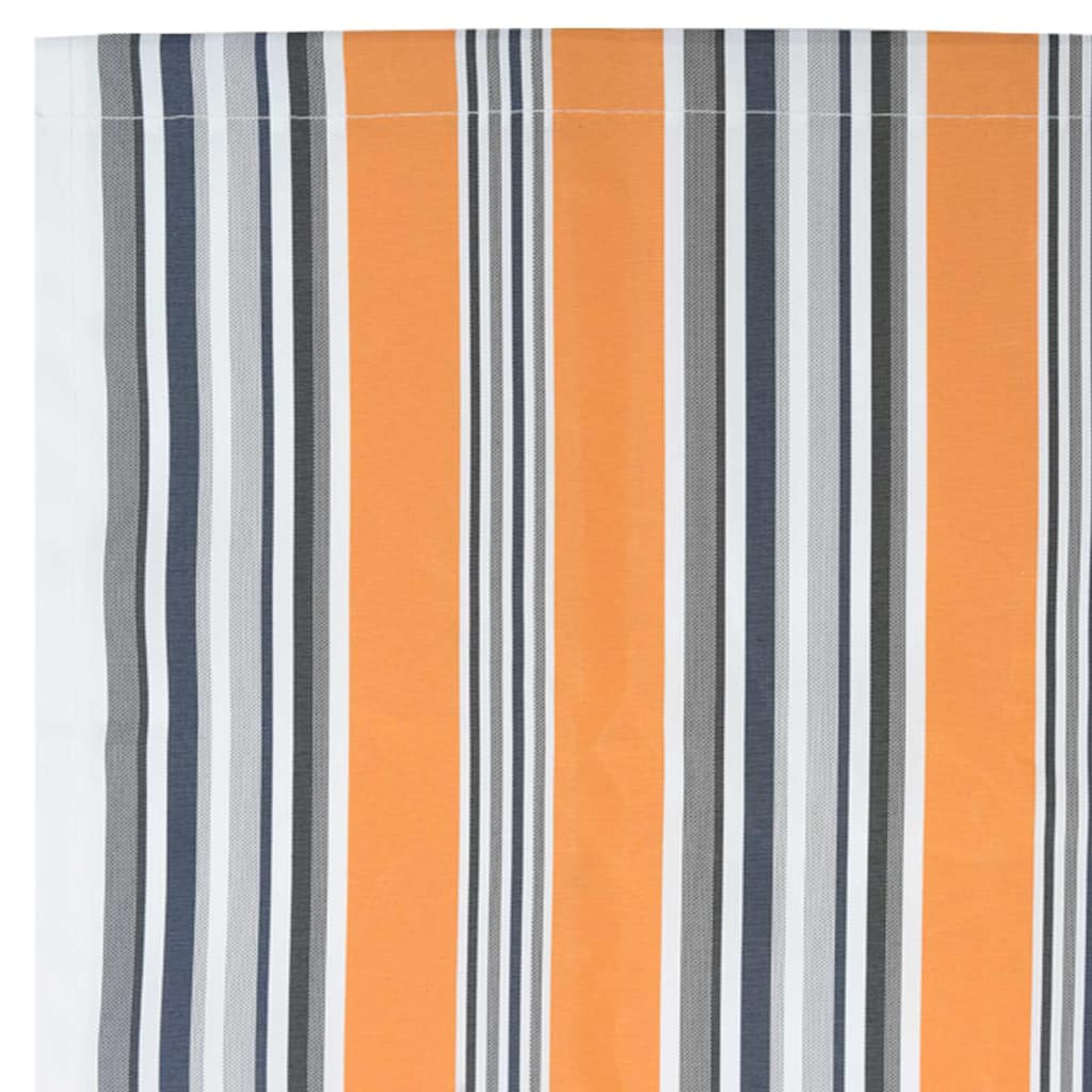 Markisenersatzstoff Blau und Orange 1000 x 160 cm Polyester