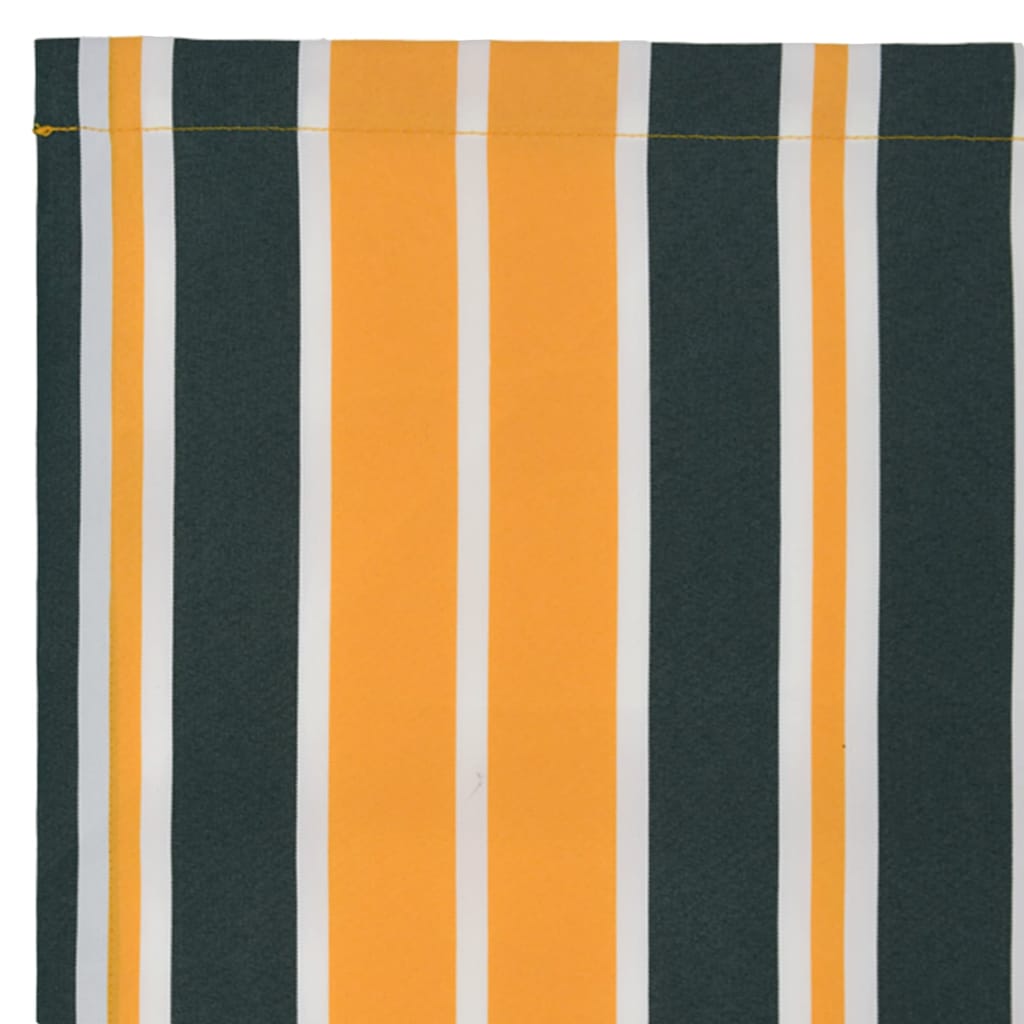 Markisenersatzstoff Grün und Gelb 1000 x 160 cm Polyester