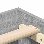Bettrahmen Graues Sonoma 193 x 123 x 25 cm Holzwerkstoff
