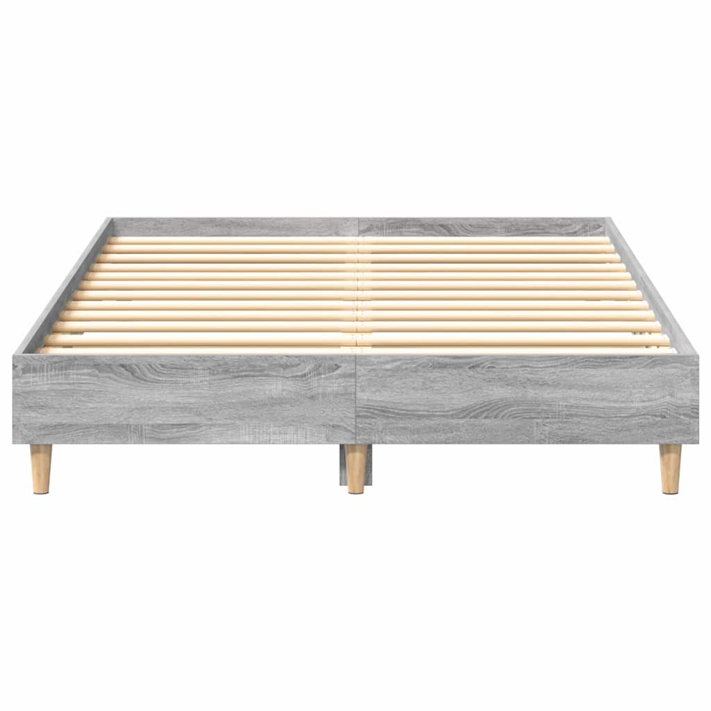 Bettrahmen Graues Sonoma 193 x 123 x 25 cm Holzwerkstoff