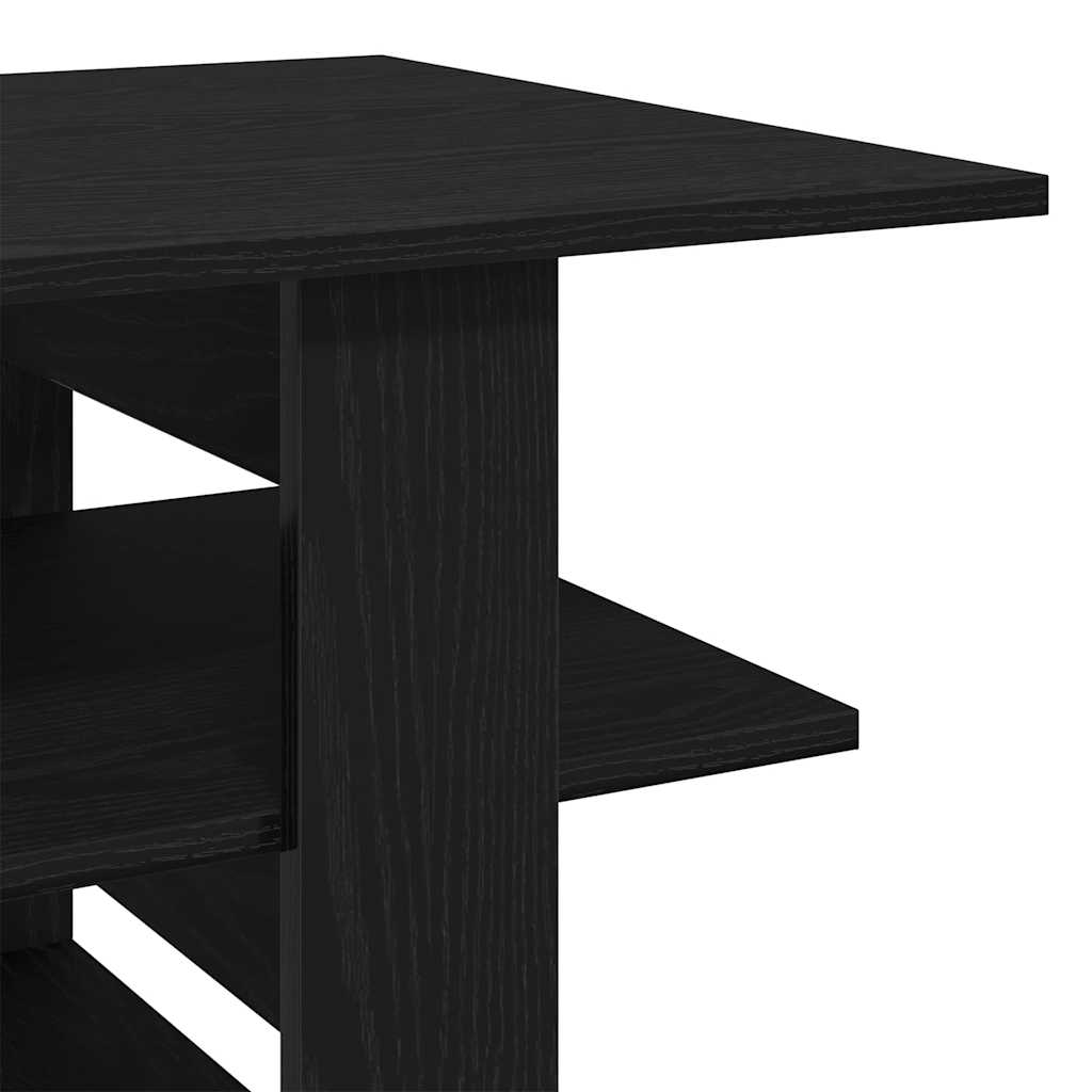 Couchtisch Schwarz Eichen-Optik 102 x 55 x 42 cm Holzwerkstoff