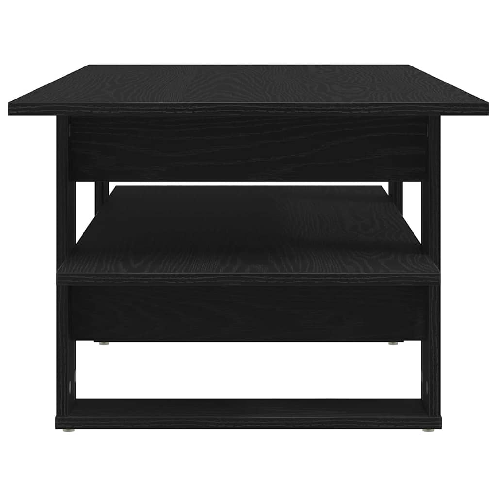 Couchtisch Schwarz Eichen-Optik 102 x 55 x 42 cm Holzwerkstoff