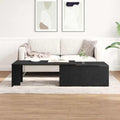 Couchtisch Schwarz Eichen-Optik 150 x 50 x 35 cm Holzwerkstoff