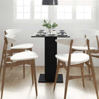 Bistrotisch Schwarze Eiche 60x60x75 cm Holzwerkstoff